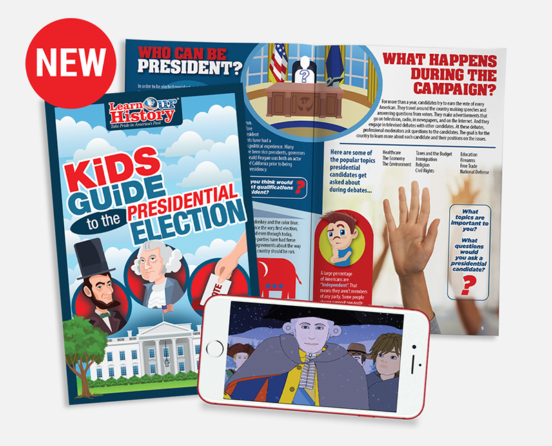 New: Learn Our History's Kids Guides are great for kids who love to read, giving them an engaging way to learn our history
